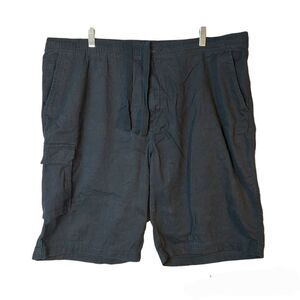 Retreat Men's Elastic Waist Drawstring Black Shorts sz 42